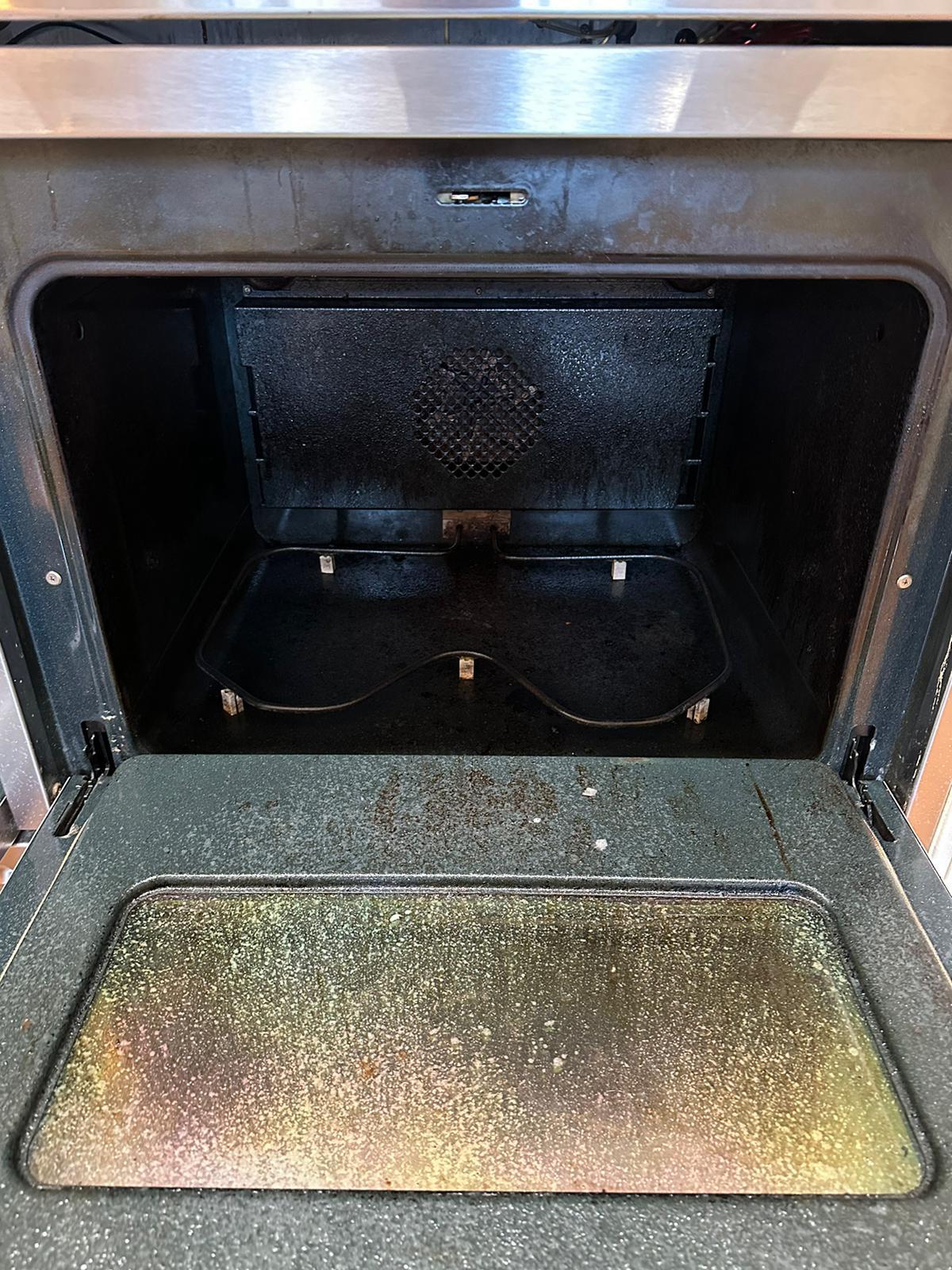 Depois: Cozinha impecável