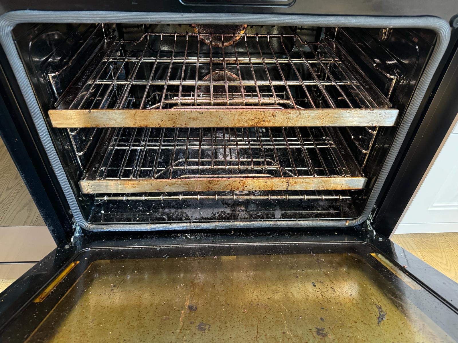 Depois: Cozinha impecável