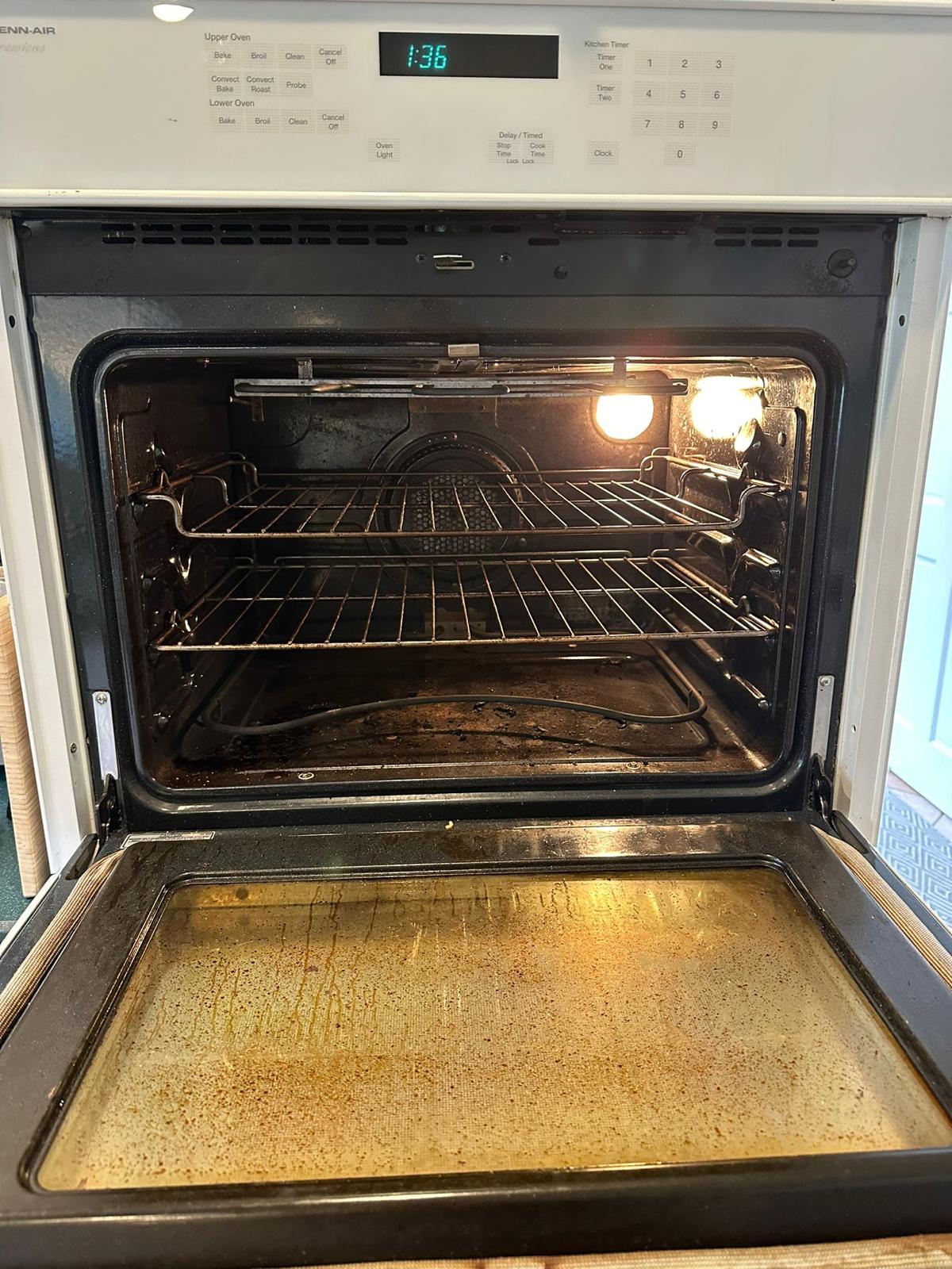 Depois: Cozinha impecável